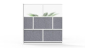 Luxor Modular Room Divider Wall System - 70" x 70" Add-On Wall
