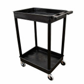 Luxor Tub Cart - Two Shelves, Black