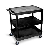 Large Flat Shelf Cart - Three Shelves Luxor Shiffler Furniture and Equipment for Schools