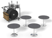 PS FURNITURE, INC. Revolution Cafe Table Package