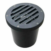 120V In Ground Well Light w/ Brass Louvered Grill Cover Landscape Well Light - Black AQ Lighting Shiffler Furniture and Equipment for Schools