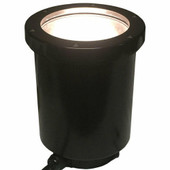 120V In Ground Well Light w/ Open Face Cover - Black AQ Lighting Shiffler Furniture and Equipment for Schools