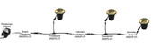 AQ Lighting 12V Composite In Ground Well Light w/ Cast Brass Bi-Directional Cover - Black