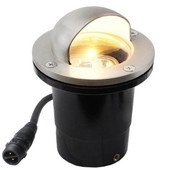 12V Composite In Ground Well Pathway Light w/ Eyebrow Cover - Satin Nickel AQ Lighting Shiffler Furniture and Equipment for Schools