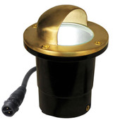 12V Composite In Ground Well Pathway Light w/ Eyebrow Cover - Brass AQ Lighting Shiffler Furniture and Equipment for Schools