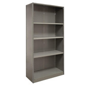 Republic Storage Systems, LLC 2000 Series 36"w x 24"D x 85"h Closed Steel Shelving Angle Post Starter with 5 Shelves, Dove Gray 