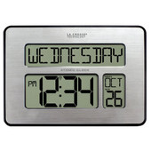 La Crosse Technology La Crosse Atomic Digital Wall Clock (Silver), Set of 5