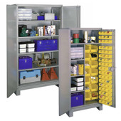 Republic Storage Systems, LLC Republic All-Welded 48"w x 24"d x 82"h Steel Industrial Clearview Storage Cabinet