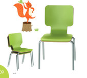 Pedagogy 18" Malmo Stack Chair, seat height 17 1/2", Set of 2