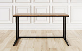 Pedagogy Tropea Industrial Desk 48" with Walnut Top Pedagogy Shiffler Furniture and Equipment for Schools