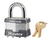 Master Lock 1-3/4" laminated steel padlock, 5/16" x 15/16" shackle, keyed different Master Lock Shiffler Furniture and Equipment for Schools