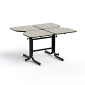 Comfortek Butterfly Series 4-Person Adjustable Table, Double Pedestal Comfortek Shiffler Furniture and Equipment for Schools