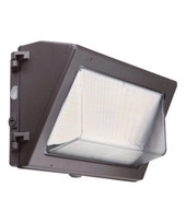 Paclights, LLC Traditional semi-cut LED Wallpack. 29W, 4,200 lumens, CCT selectable 3000K/4000K/5000K, 15 in x 10 in x 7 in 8 lbs. Photocell included