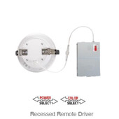 Keystone Technologies, LLC Recessed Downlight 8" Circular Remote Driver Power and Color Select 23W