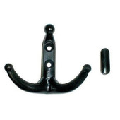 Shiffler DPWH Wall Hook System, Dark Gray backer, 18 in. wide,  with 3 black hooks