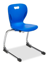 Alumni Classroom Furniture Cantilever Chair Glide, Left Front, Floor Friendly
