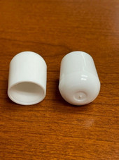 White Plastic Chair Tip, Fits 3/4" OD Tubes