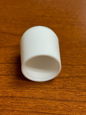 White Plastic Chair Tip, Fits 3/4" OD Tubes