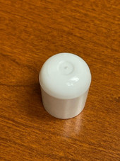 White Plastic Chair Tip, Fits 3/4" OD Tubes
