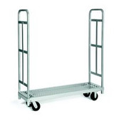 Raymond Heavy Duty Narrow Panel/Sheet Mover with 5" Phenolic Casters, 2 fixed and 2 swivel, and 2 End Uprights