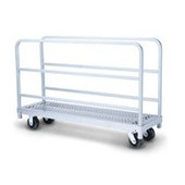 Raymond Heavy Duty Narrow Panel/Sheet Mover with 5" Phenolic Casters, 2 fixed and 2 swivel, and 2 Side Uprights