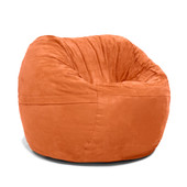 Jaxx Saxx 3 Foot Round Bean Bag w/ Removable Cover, Mandarin