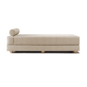 Jaxx Alon Daybed / Fold-Out Queen-Size Mattress - Microvelvet Ivory