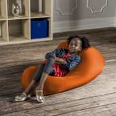 Nimbus Spandex Bean Bag Chair, Small, Orange