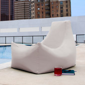 Jaxx Juniper Outdoor Bean Bag Patio Chair, Pearl