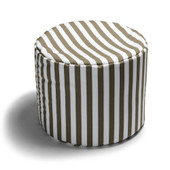 Jaxx Spring Outdoor Ottoman, Taupe Stripes