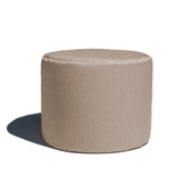 Jaxx Spring Outdoor Ottoman / Side Table, Premium Sunbrella, Flax