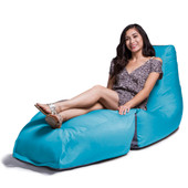 Jaxx Prado Outdoor Chaise Lounge, Light Blue