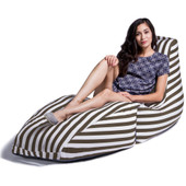 Jaxx Prado Outdoor Chaise Lounge, Taupe Stripes