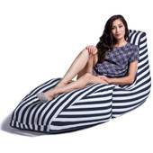 Jaxx Prado Outdoor Chaise Lounge, Navy Stripes