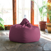 Kiss Outdoor Bean Bag Chair with Sunbrella Cover, Iris