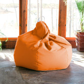 Kiss Outdoor Bean Bag Chair with Sunbrella Cover, Tangerine