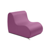 Jaxx Midtown Small Classroom Soft Foam Chair - Premium Vinyl Cover, Purple