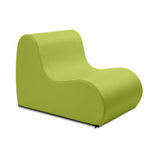 Jaxx Midtown Medium Classroom Soft Foam Chair - Premium Vinyl Cover - Green