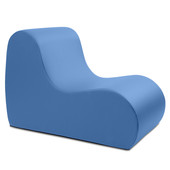 Jaxx Midtown Large Classroom Soft Foam Chair - Premium Vinyl Cover, Royal Blue