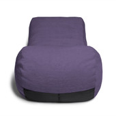 Jaxx Arlo Chaise Lounge Bean Bag Chair - Premium Chenille, Plum