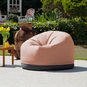 Jaxx Palmetto Large Round Outdoor Bean Bag Club Chair - Sunbrella Petal