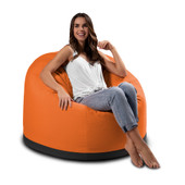 Jaxx Palmetto Large Round Outdoor Bean Bag Club Chair - Sunbrella Tangerine