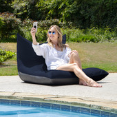 Jaxx Finster Outdoor Bean Bag Lounge Chair - Sunbrella Indigo