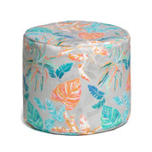 Jaxx Spring Outdoor Ottoman, Tahitian Turquoise