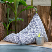 Jaxx Twist Outdoor Bean Bag Chair, Marine Scales