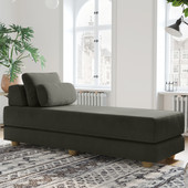 Jaxx Balshan Chaise Lounge Daybed, Charcoal