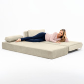 Jaxx Balshan Chaise Lounge Daybed, Ivory