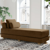 Jaxx Balshan Chaise Lounge Daybed, Toffee