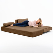 Jaxx Balshan Chaise Lounge Daybed, Toffee