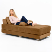 Jaxx Balshan Chaise Lounge Daybed, Butternut